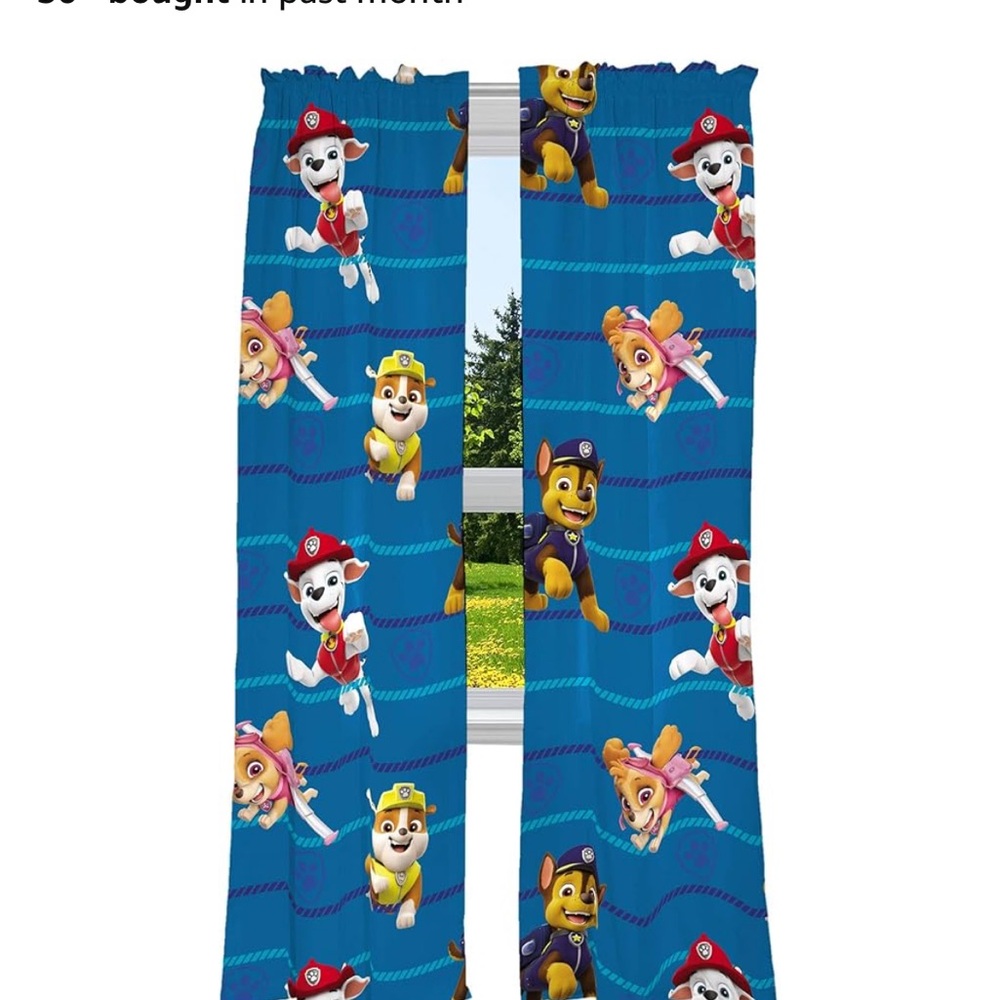 Blue Paw Patrol Curtains